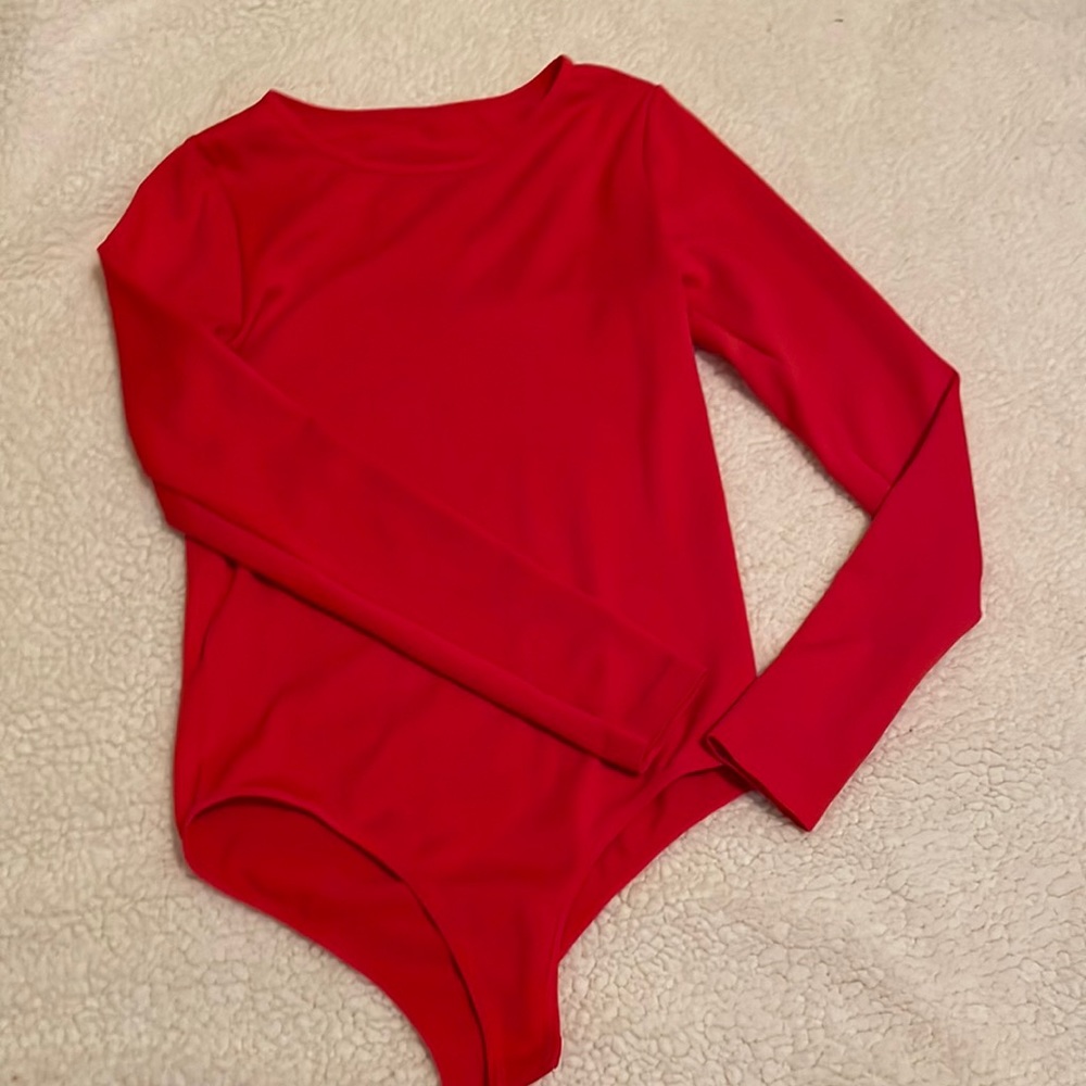 Size XS Red tight body suit!